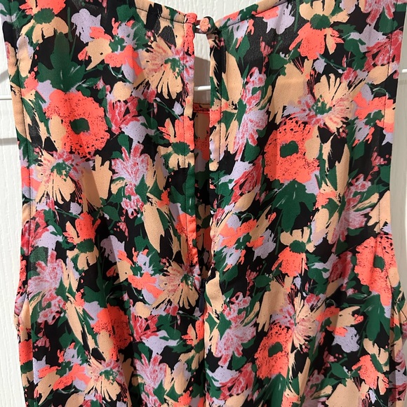 JCrew Mercantile Neon Floral Ruched
Waist Dress - Picture 9 of 10